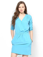 Femella Blue Wrap Dress