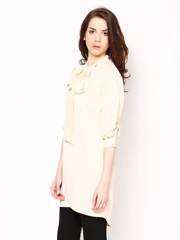 Femella Women Peach Coloured Tunic