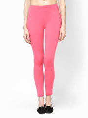 Femella Women Pink Premium Super Stretch Leggings