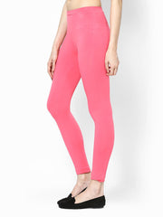 Femella Women Pink Premium Super Stretch Leggings
