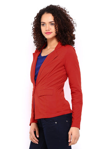 Femella Women Red Blazer