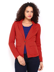 Femella Women Red Blazer
