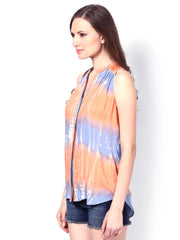 Femella Women Multi-Coloured Ombre Dye Shirt