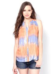 Femella Women Multi-Coloured Ombre Dye Shirt