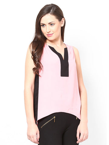 Femella Women Pink &amp; Black Top