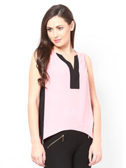 Femella Women Pink &amp; Black Top