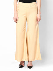 Femella Women Beige Palazzo Pants