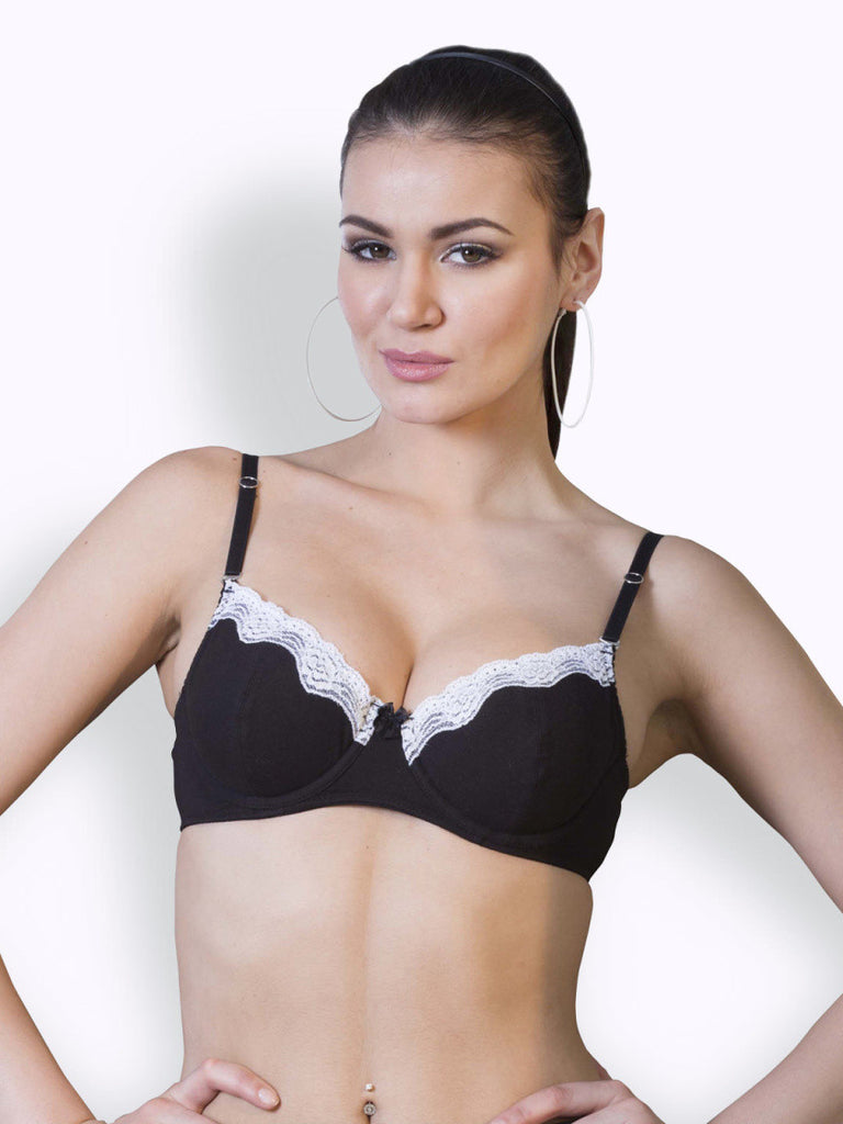 Floret Black Bra