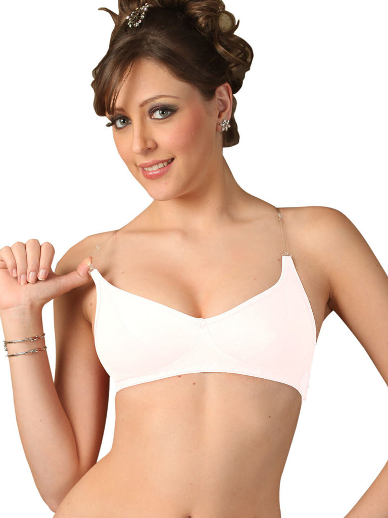 Floret White Bra