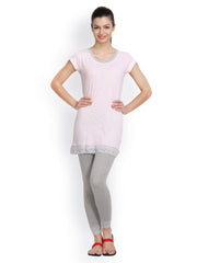 Floret Women Pink &amp; Grey Lounge Set 004