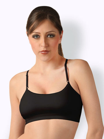 Floret Black Sports Bra