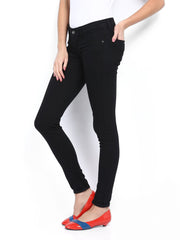 Flying Machine Women Black Skinny Fit Jeggings