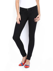Flying Machine Women Black Skinny Fit Jeggings