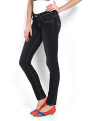 Flying Machine Women Black Twiggy Super Skinny Fit Jeans