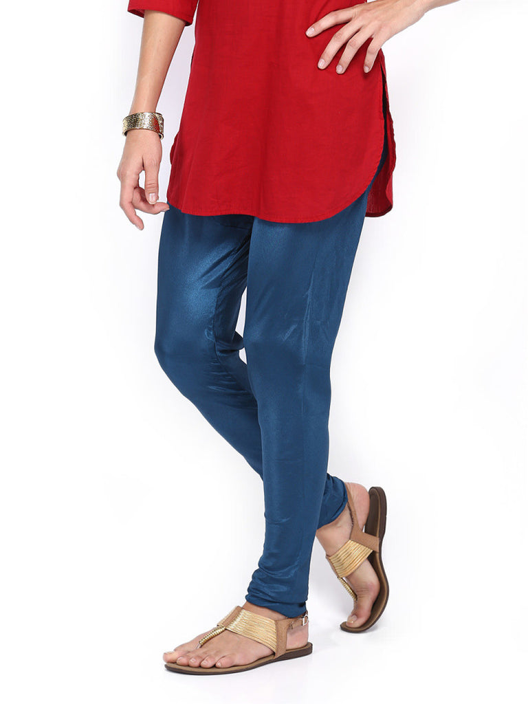 Folklore Women Blue Churidar Pants
