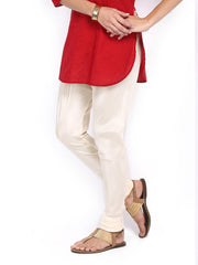 Folklore Women Cream-Coloured Churidar Pants