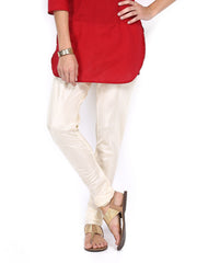 Folklore Women Cream-Coloured Churidar Pants