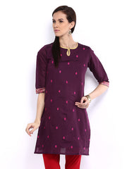 Folklore Women Purple Kurta