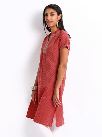 Folklore Women Red Kurta