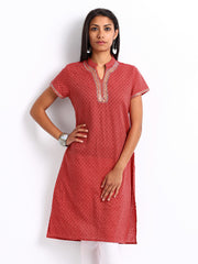 Folklore Women Red Kurta