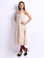 Folklore Women Off-White Kurta