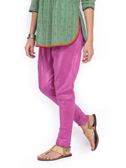 Folklore Women Purple Churidar Pants
