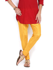 Folklore Women Yellow Churidar Pants