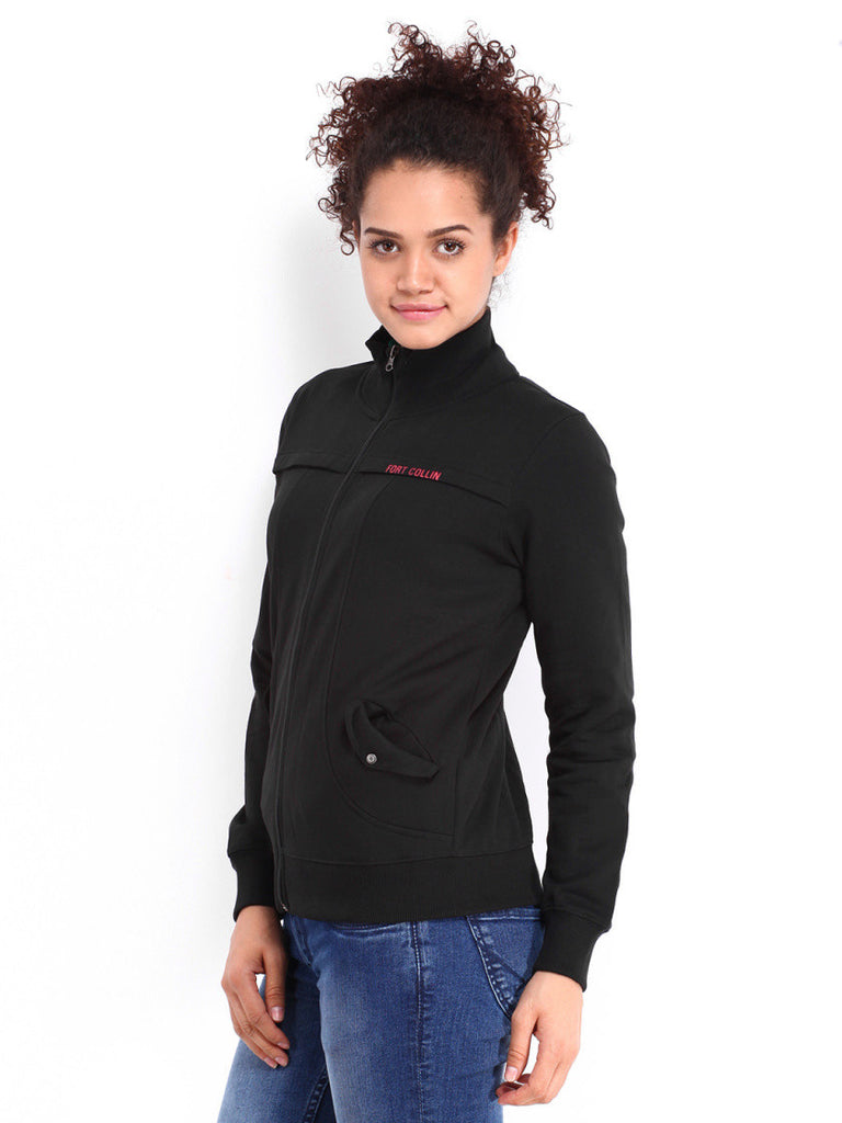 Fort Collins Women Black Sweatshirt