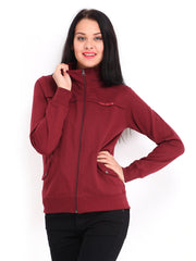 Fort Collins Women Maroon Sweatshirt