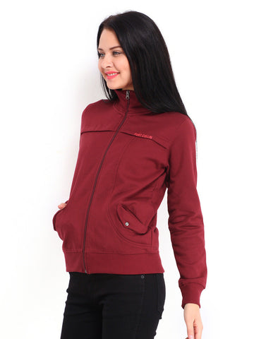 Fort Collins Women Maroon Sweatshirt