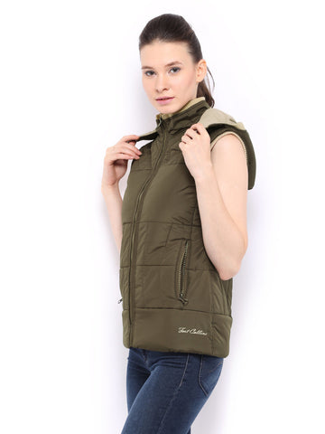 Fort Collins Women Olive Green Padded Jacket