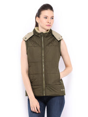 Fort Collins Women Olive Green Padded Jacket