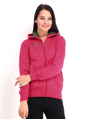 Fort Collins Women Pink Hooded Sweatshirt