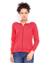 Fort Collins Women Pink Hooded Sweatshirt