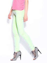 GAS Women Fluorescent Green Sumatra Jeggings