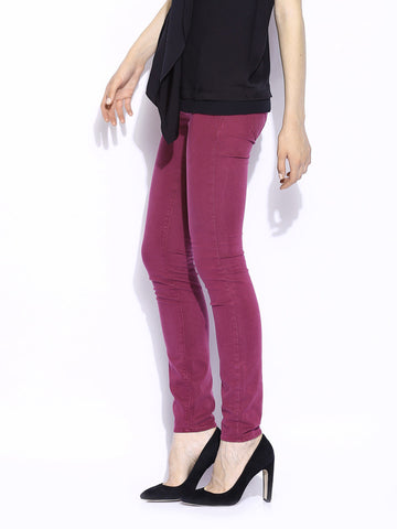 GAS Women Purple Sumatra Jeggings