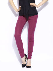 GAS Women Purple Sumatra Jeggings