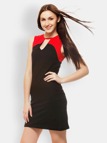 Gristones Black A-line Dress