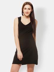 Gristones Black A-line Dress