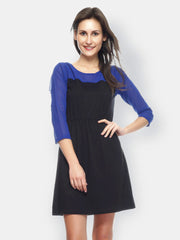 Gritstones Black A-line Dress