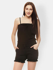 Gritstones Women Black Playsuit