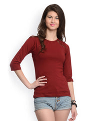GRITSTONES Women Maroon Top