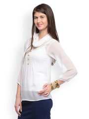 GRITSTONES Women White Top