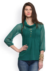 GRITSTONES Women Green Top