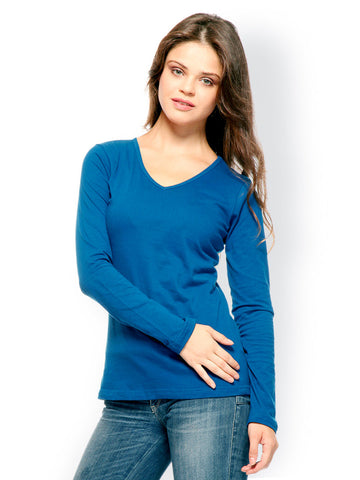GRITSTONES Women Indigo Blue Top