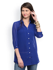 GRITSTONES Women Blue Tunic