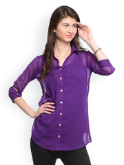 GRITSTONES Women Purple Tunic