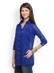 GRITSTONES Women Blue Tunic