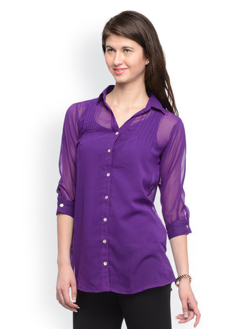 GRITSTONES Women Purple Tunic