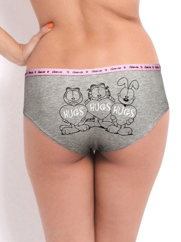 Garfield Women Grey Melange Briefs